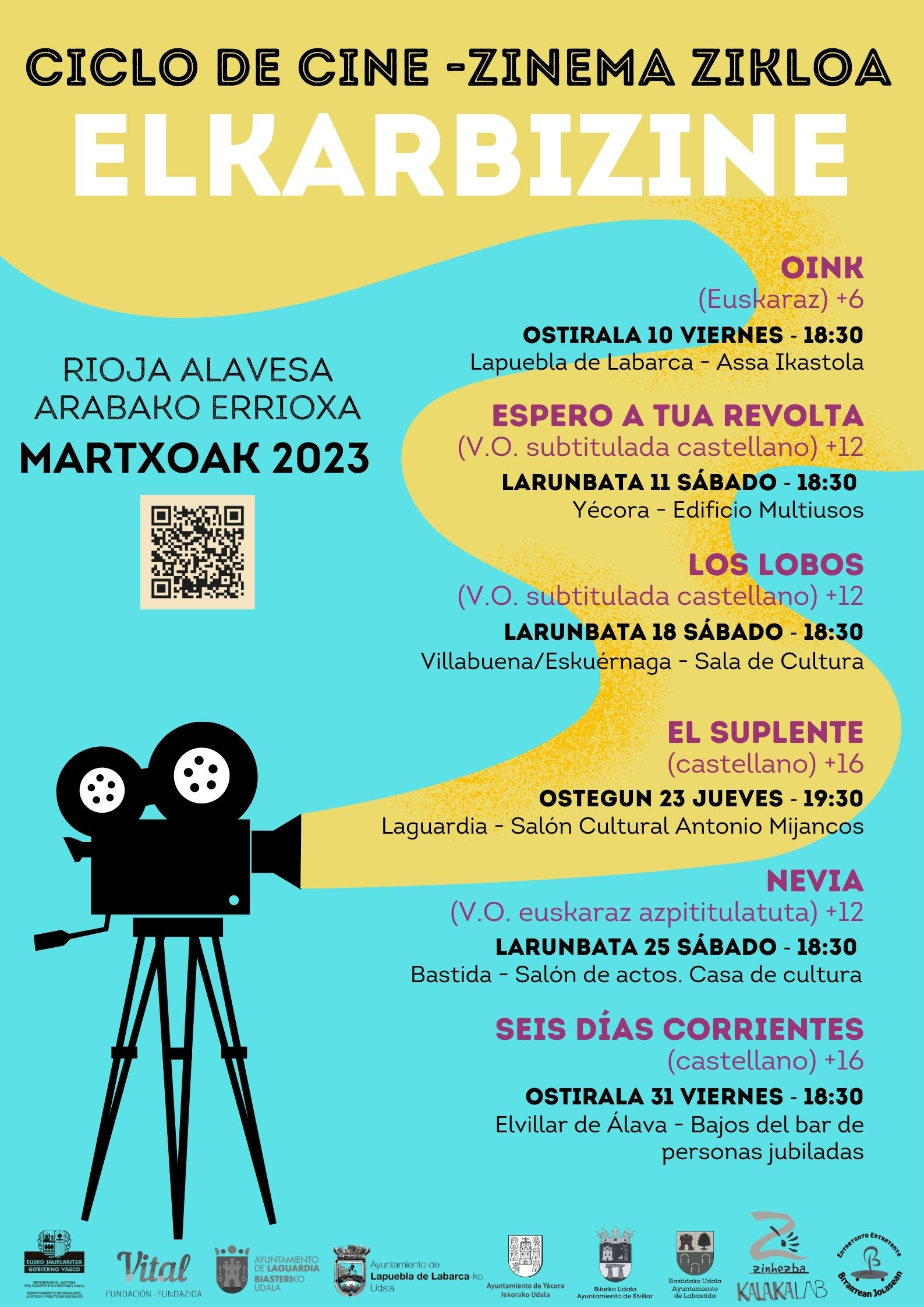 20230325 Ciclo de cine Elkarbizine
