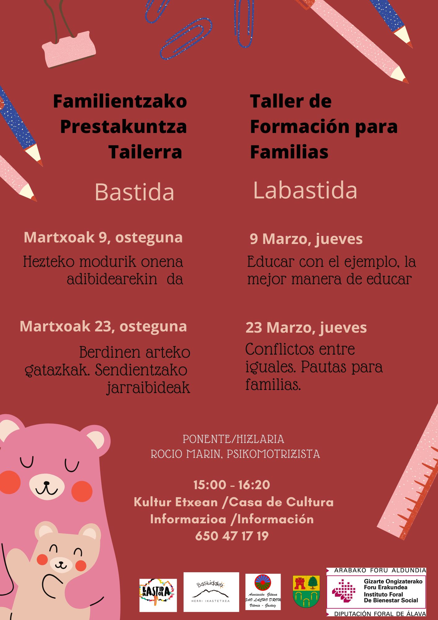 Formación famiilias Labastida marzo 23