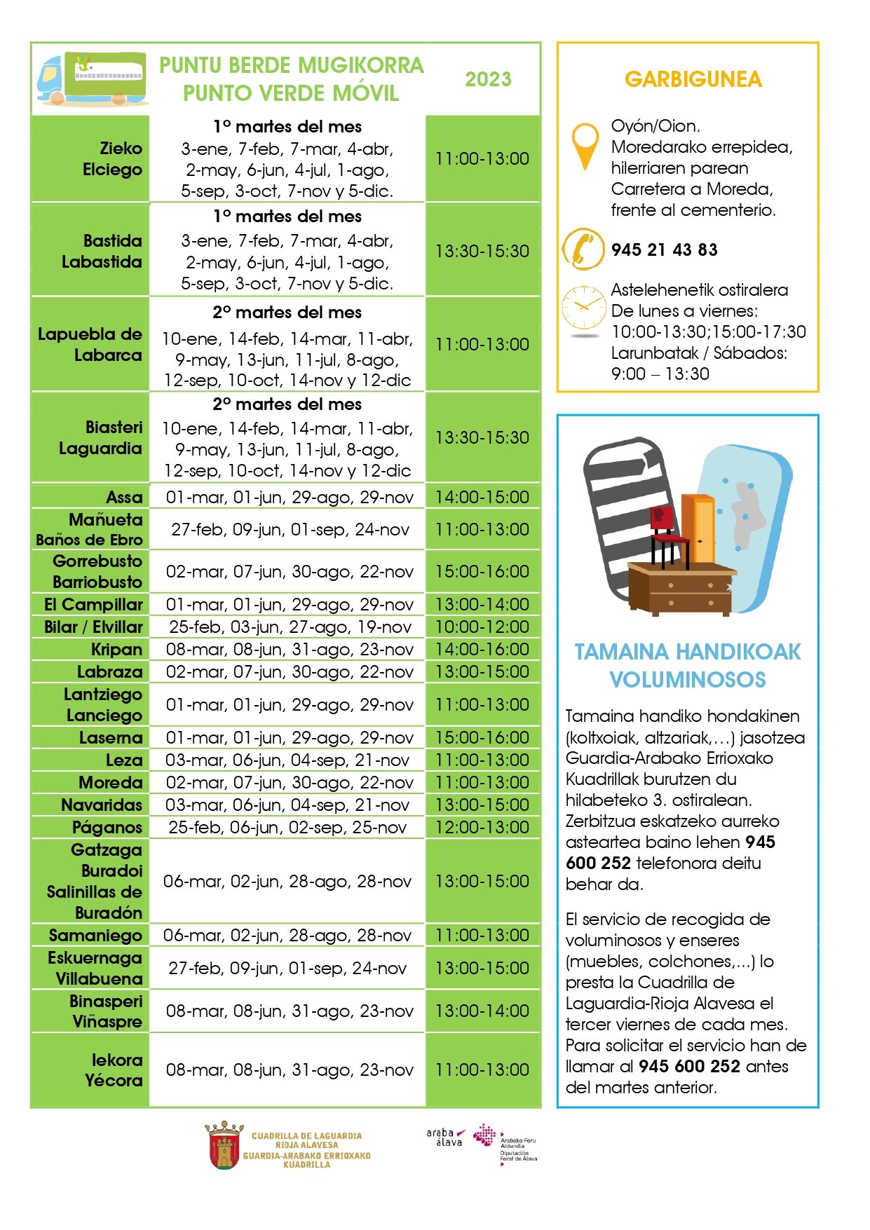 2023 calendario PVM Voluminosos