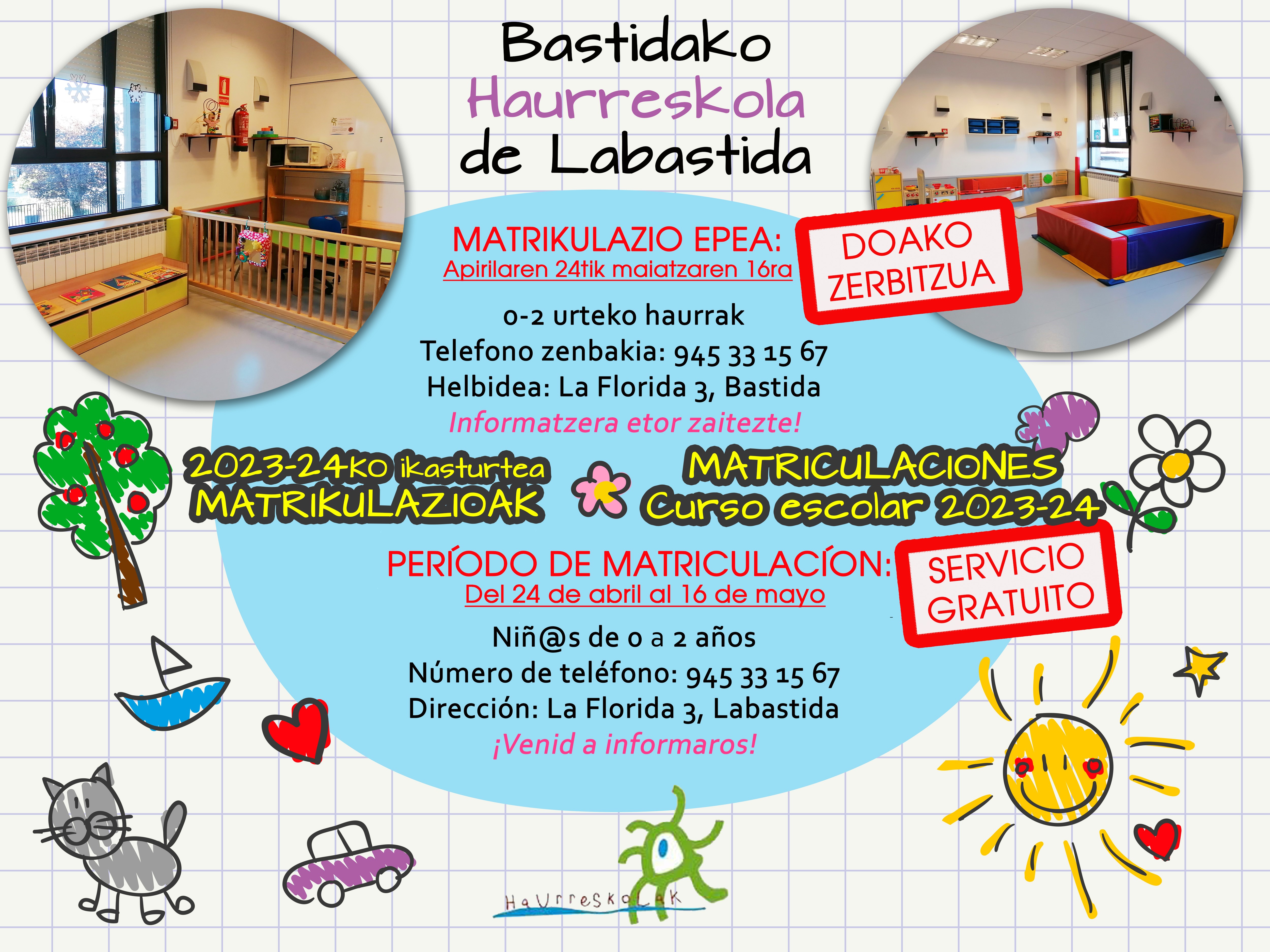 20230413 Bastidako Haurreskola Matrikulazio epea