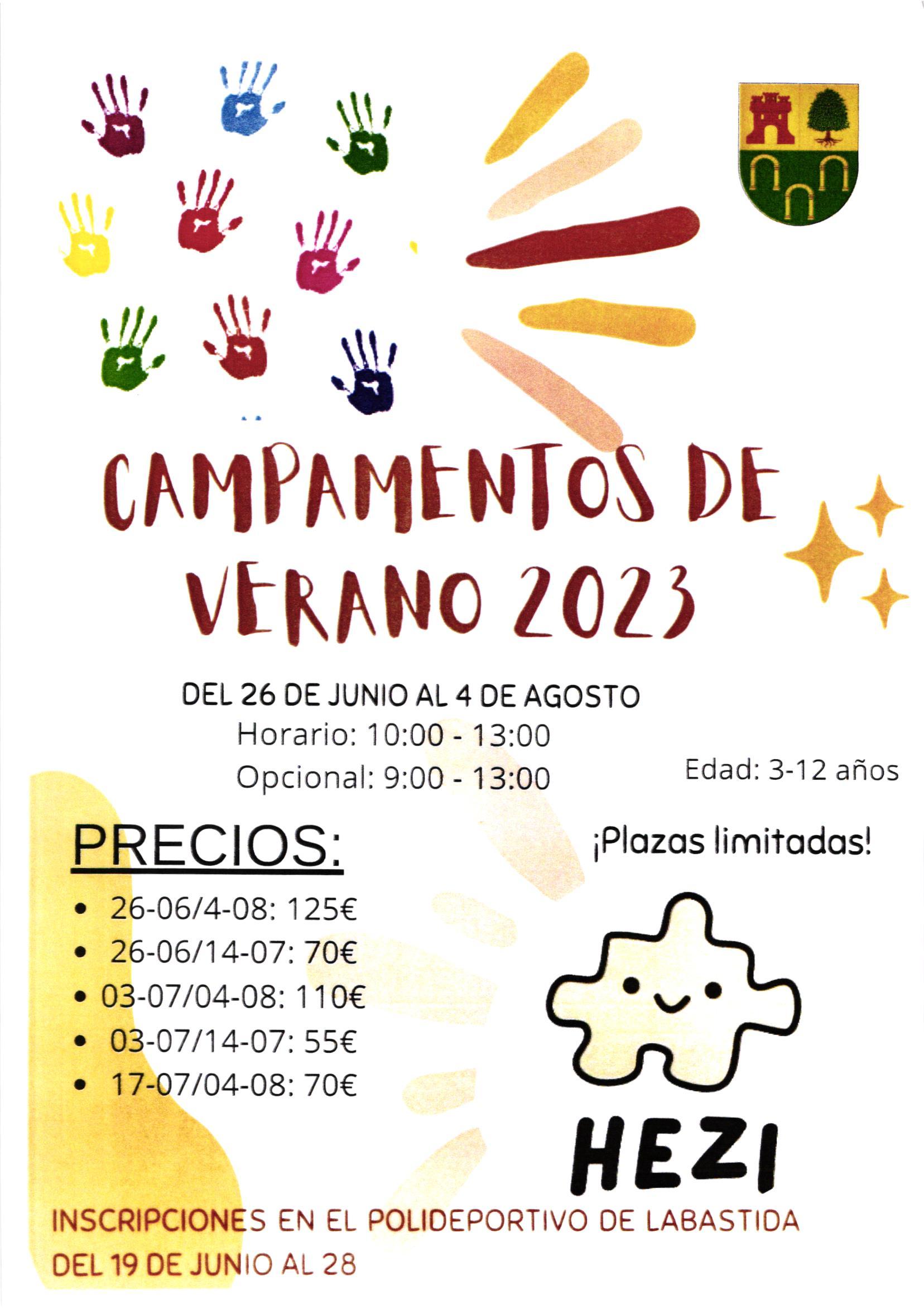 Campamentos verano 2023 cas