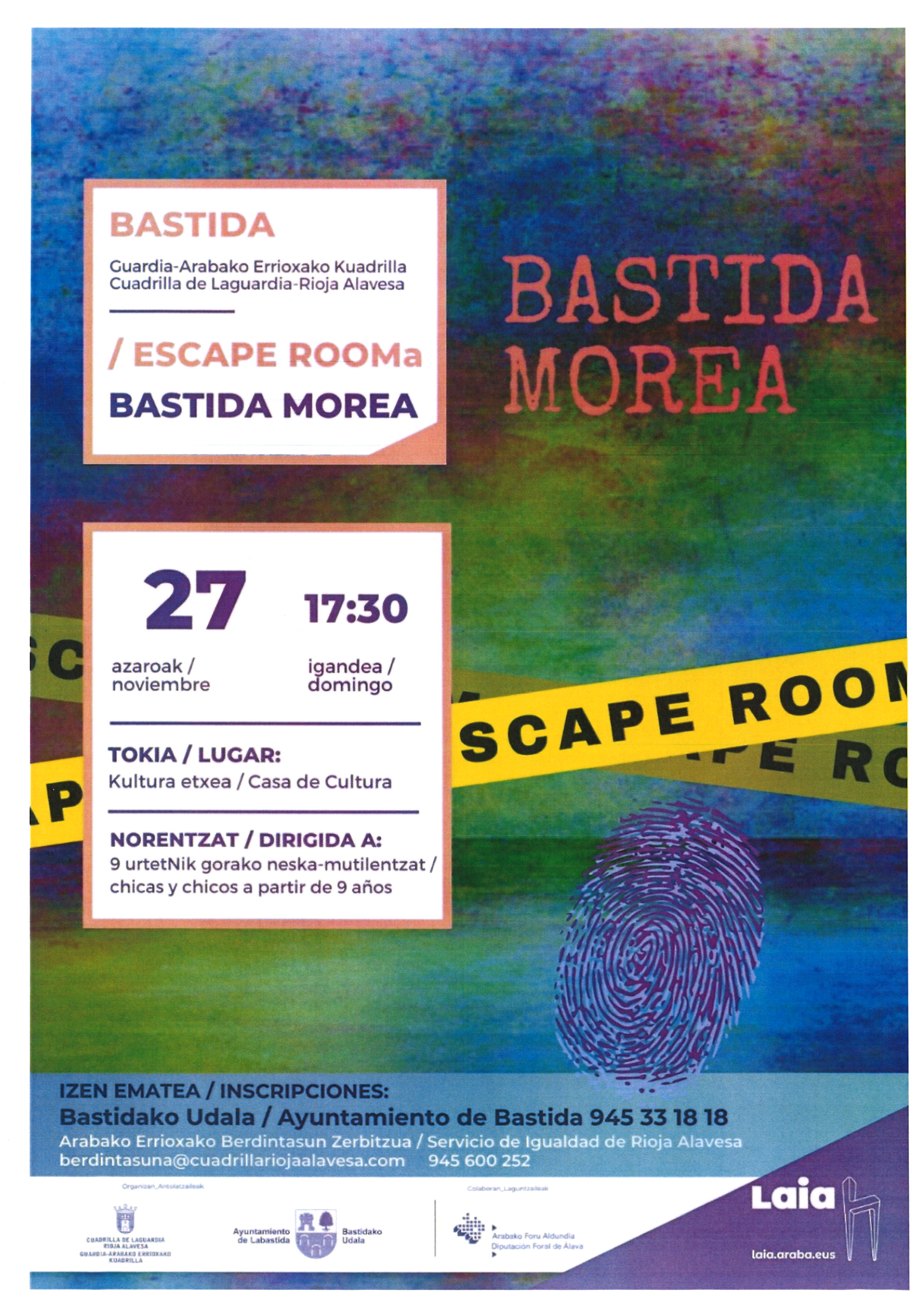 ESCAPE ROOM BASTIDA MOREA